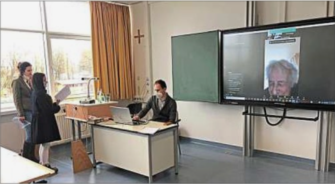 In einem Zoom-Gespräch sprachen die Schüler der Klasse 9b des Wilhelm-Diess-Gymnasiums mit Anita Lasker-Wallfisch.