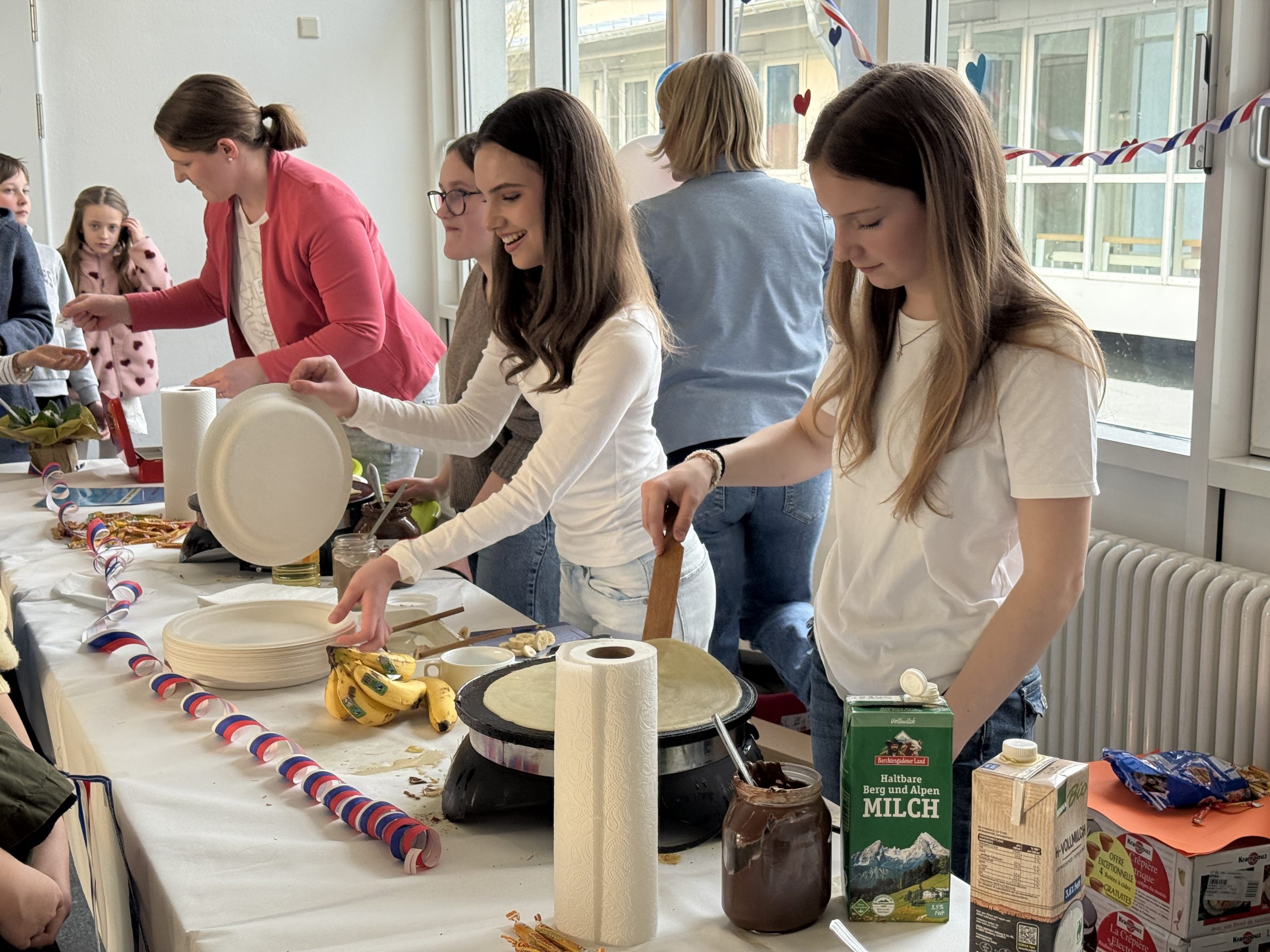 Leckere Crêpes halfen gegen den ärgsten Hunger